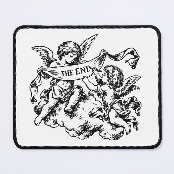 Item preview, The End – Vintage Cherub Angel Illustration designed and sold by newyorkwala.