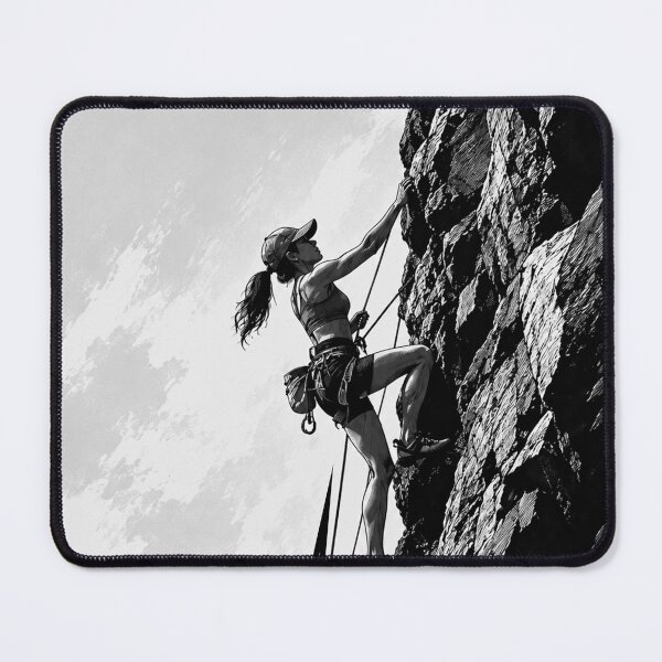 Item preview, Cute girl with a quote for climbers. #5 designed and sold by UrbanTRIP.