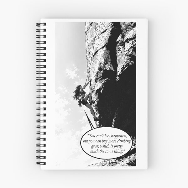 Item preview, Cute girl with a quote for climbers designed and sold by UrbanTRIP.
