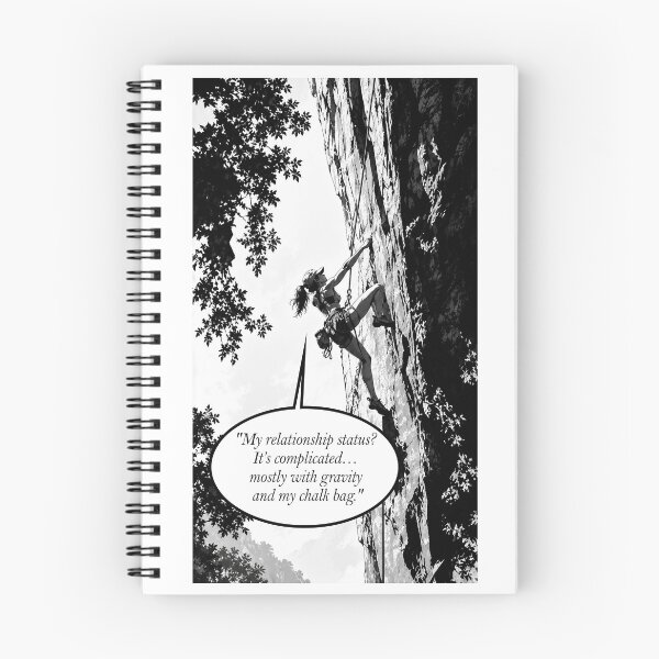 Item preview, Cute girl with a quote for climbers. #2 designed and sold by UrbanTRIP.