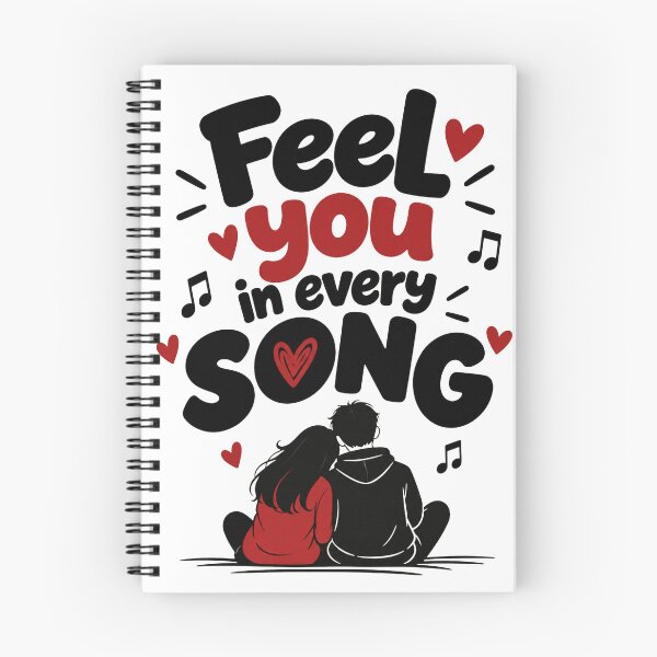Item preview, Feel You in Every Song – Romantic Music & Love Couple Design designed and sold by Lovestickerco.