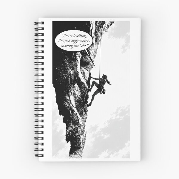 Item preview, Cute girl with a quote for climbers. #3 designed and sold by UrbanTRIP.