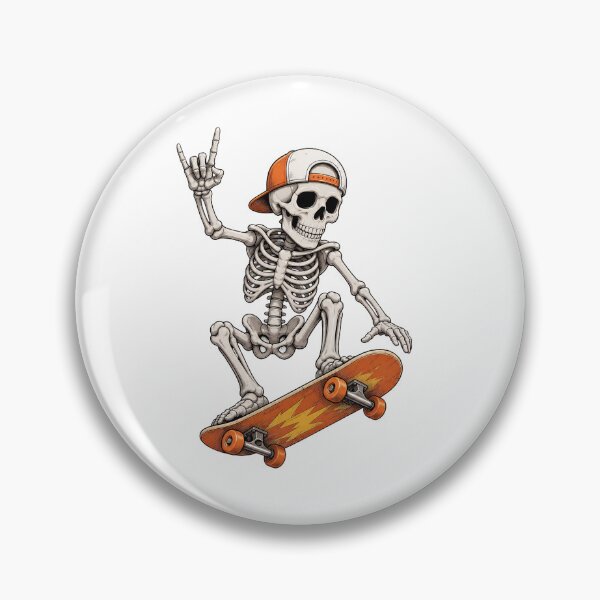 Item preview, Skeleton Playing Skateboarding Illustration designed and sold by OlyvieArt.
