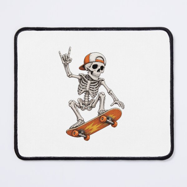 Item preview, Skeleton Playing Skateboarding Illustration designed and sold by OlyvieArt.