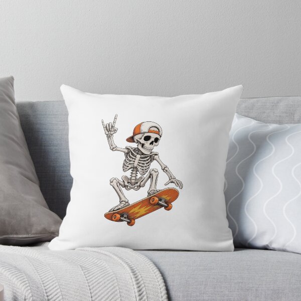 Item preview, Skeleton Playing Skateboarding Illustration designed and sold by OlyvieArt.