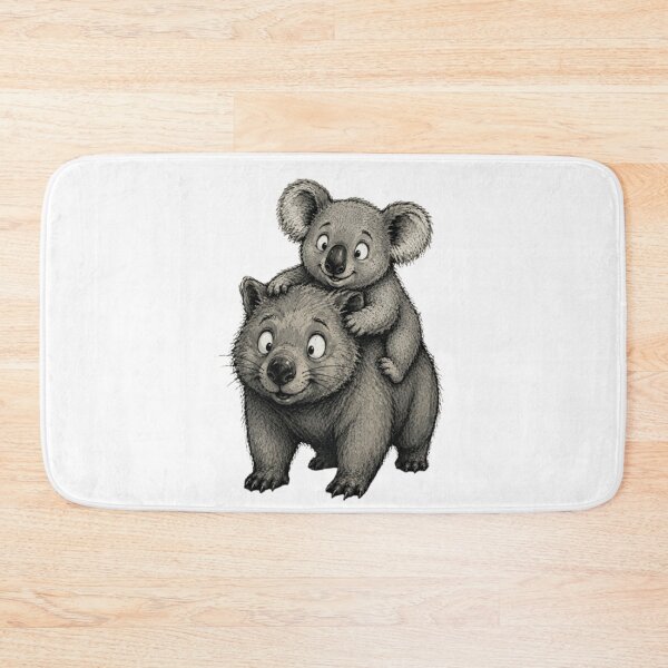 Item preview, AUSSIE WOMBAT and Koala designed and sold by BRETT'S ART STUDIO.