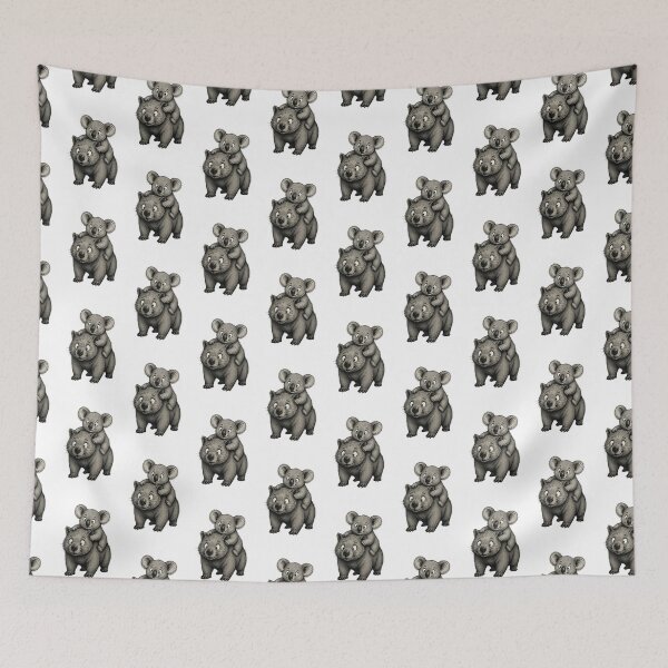 Item preview, AUSSIE WOMBAT and Koala designed and sold by BRETT'S ART STUDIO.