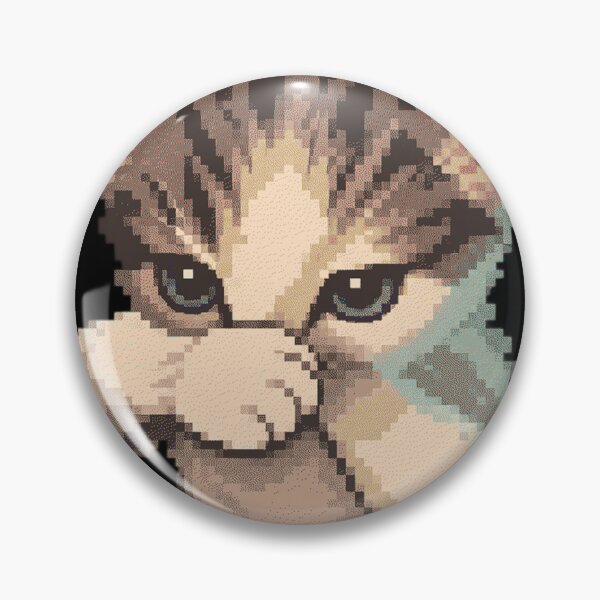 Item preview, Plus 1000 Aura Fighting Kitten Pixel Art designed and sold by Zyphero.