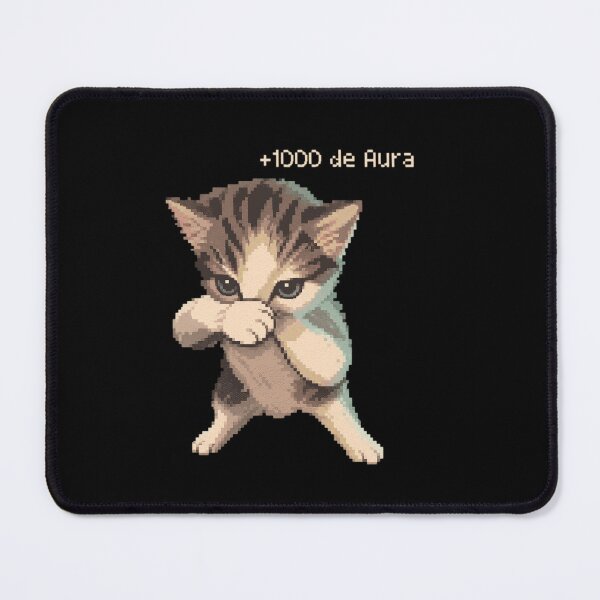 Item preview, Plus 1000 Aura Fighting Kitten Pixel Art designed and sold by Zyphero.