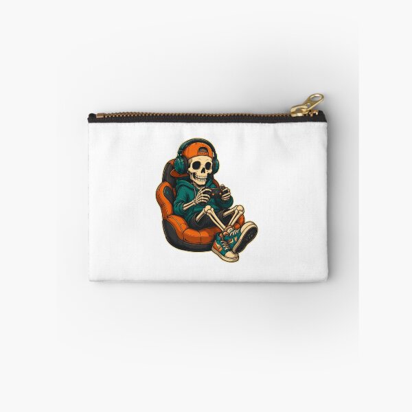 Item preview, Skeleton Gamer Controller Headphones Orange Cap designed and sold by OlyvieArt.