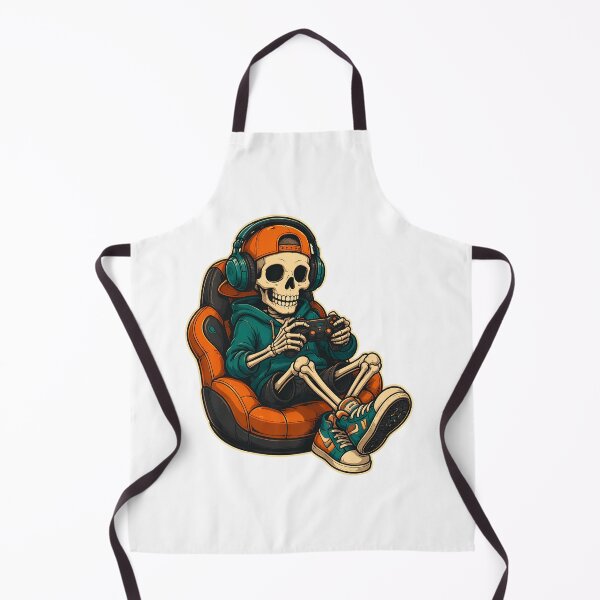 Item preview, Skeleton Gamer Controller Headphones Orange Cap designed and sold by OlyvieArt.
