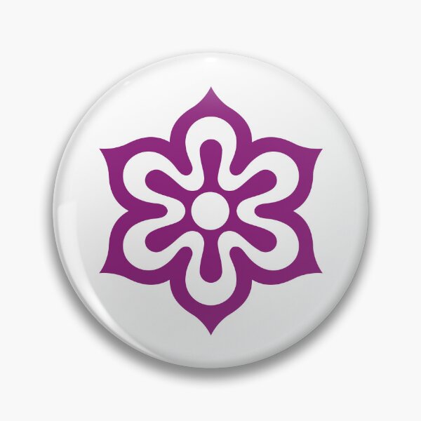Item preview, Kyoto Prefecture Official Emblem - Purple Flower Symbol designed and sold by simefaula.