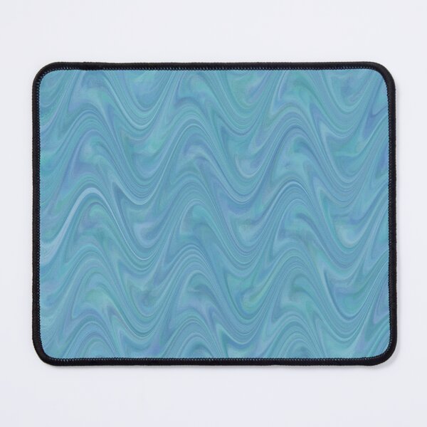 Item preview, Marbling Abstract Teal Blue designed and sold by ArtbyDebbieC.