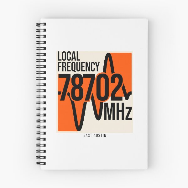 Item preview, East Austin 78702 Local Frequency Radio Wave Graphic designed and sold by SplashTastic.