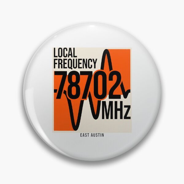 Item preview, East Austin 78702 Local Frequency Radio Wave Graphic designed and sold by SplashTastic.