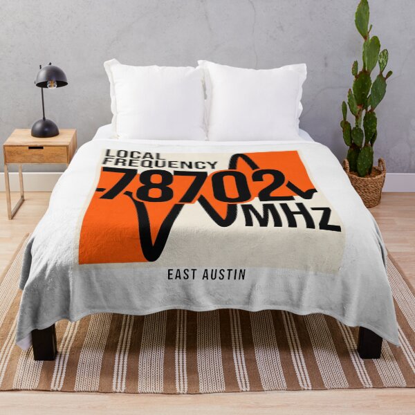 Item preview, East Austin 78702 Local Frequency Radio Wave Graphic designed and sold by SplashTastic.