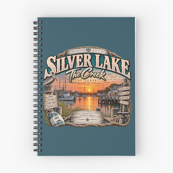 Item preview, Silver Lake The Creek at Sunset designed and sold by The Coastal Route.