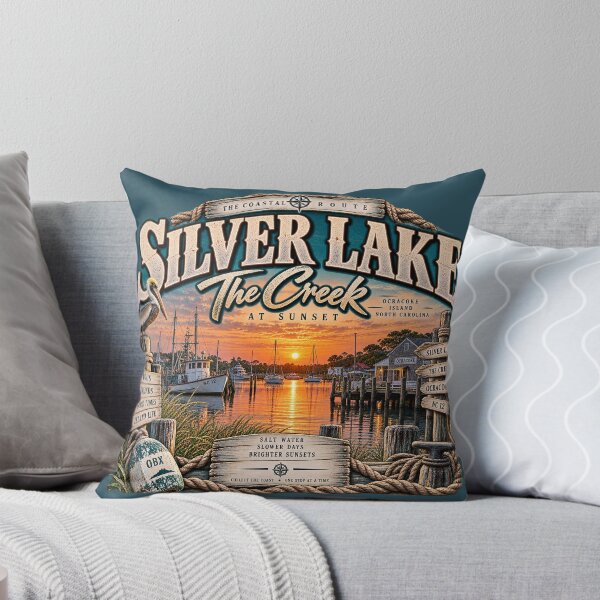 Item preview, Silver Lake The Creek at Sunset designed and sold by The Coastal Route.