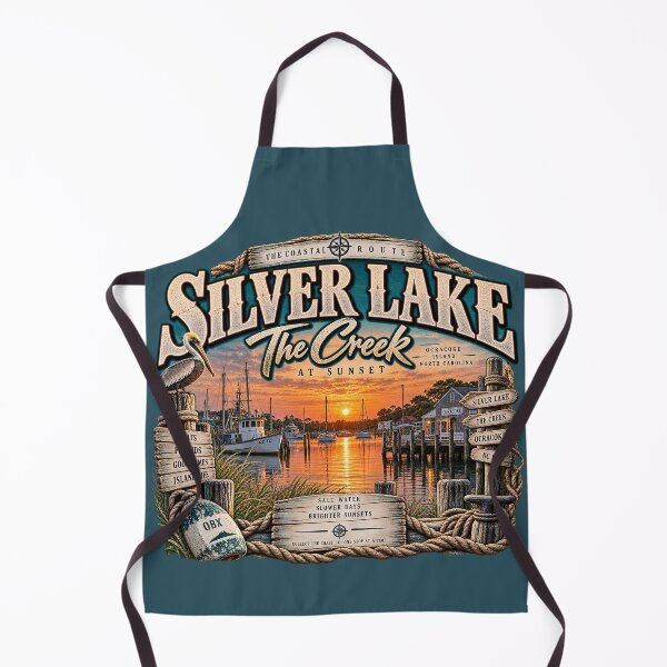 Item preview, Silver Lake The Creek at Sunset designed and sold by The Coastal Route.