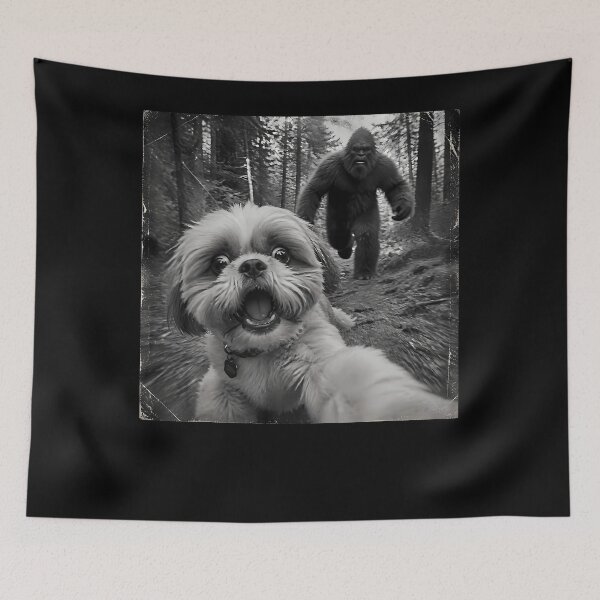 Item preview, Funny Bigfoot Shih Tzu designed and sold by Tomtomatos.