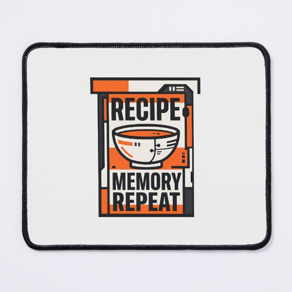Item preview, Ramen Lover Recipe Memory Repeat Sci-Fi Food Graphic designed and sold by SplashTastic.