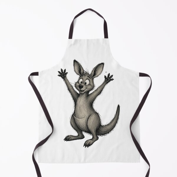 Item preview, AUSSIE happy kangaroo DRAWING designed and sold by BRETT'S ART STUDIO.