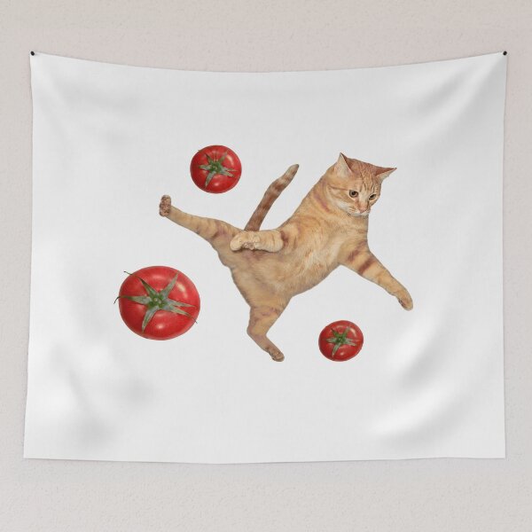 Item preview, Ninja Cat Tomato Karate Kick designed and sold by Zyphero.