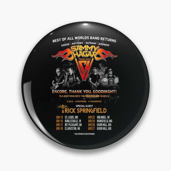 Item preview, Sammy Hagar 2026 Best Of All Worlds Tour  designed and sold by NcolasotamA.