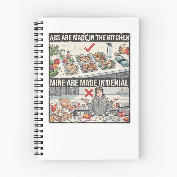 Item preview, Abs Are Made in the Kitchen — Mine Are Made in Denial designed and sold by LoganDzign.
