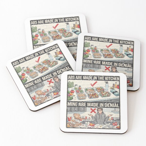 Item preview, Abs Are Made in the Kitchen — Mine Are Made in Denial designed and sold by LoganDzign.
