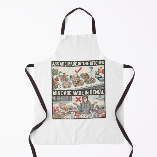 Item preview, Abs Are Made in the Kitchen — Mine Are Made in Denial designed and sold by LoganDzign.