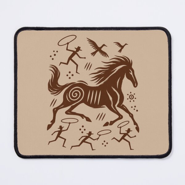 Item preview, Cowboy Cave Art Horse - Ancient Western Wild Horse Graphic designed and sold by JonelCrafts.
