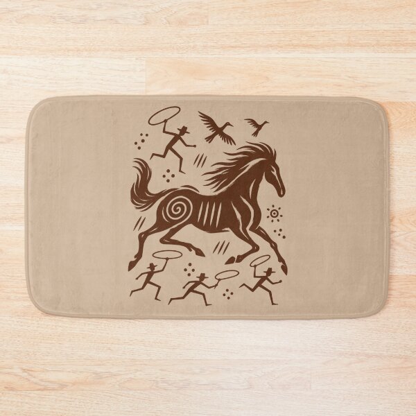 Item preview, Cowboy Cave Art Horse - Ancient Western Wild Horse Graphic designed and sold by JonelCrafts.