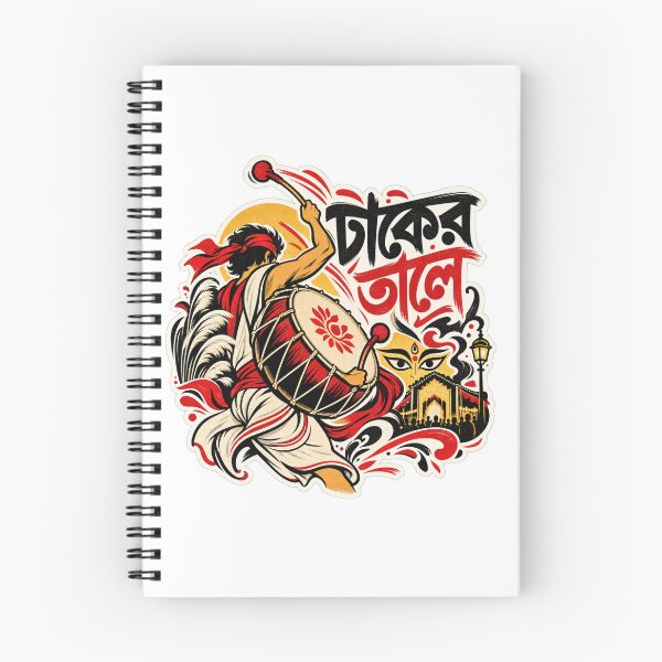Aperçu de l'œuvre Dhaaker Taale Durga Puja Dhaki Bengali Festival Art créée et vendue par aneekhait.