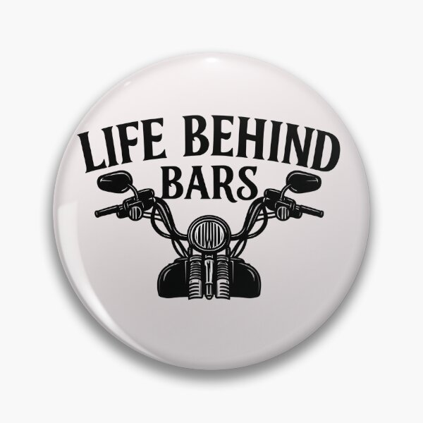 Item preview, Life Behind Bars Funny Cycling Motorcycle Rider designed and sold by SiroBellucci.
