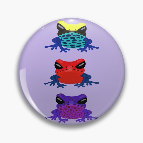 Item preview, Three Poison Dart Frogs designed and sold by TamaAnimalArt.