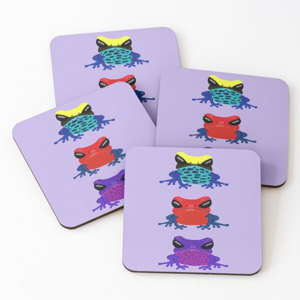 Item preview, Three Poison Dart Frogs designed and sold by TamaAnimalArt.