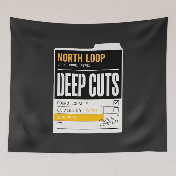 Item preview, Deep Cuts North Loop 78751 Collector Archive Graphic designed and sold by SplashTastic.