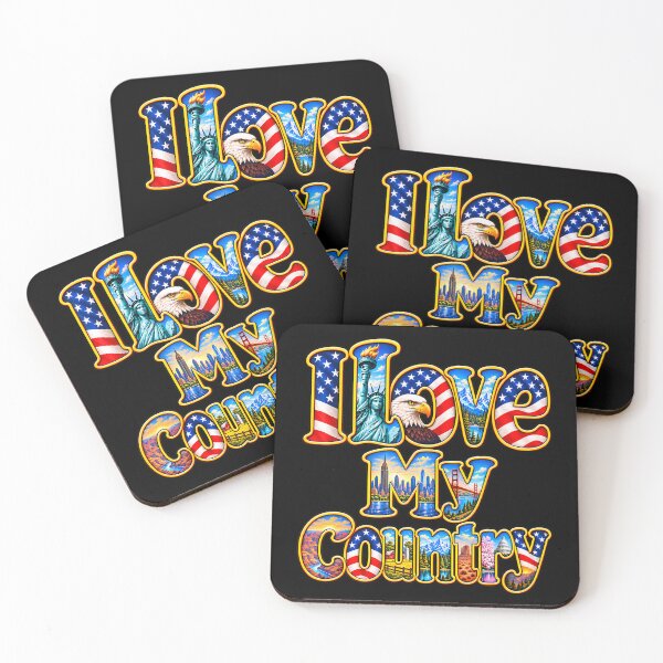 Item preview, I Love My Country Patriotic Usa designed and sold by Tomtomatos.
