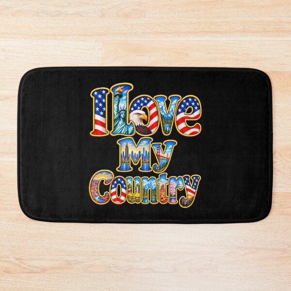 Item preview, I Love My Country Patriotic Usa designed and sold by Tomtomatos.