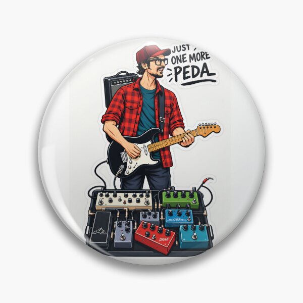 Item preview, Just One More Pedal – Funny Guitarist Pedalboard Design designed and sold by davitabros.