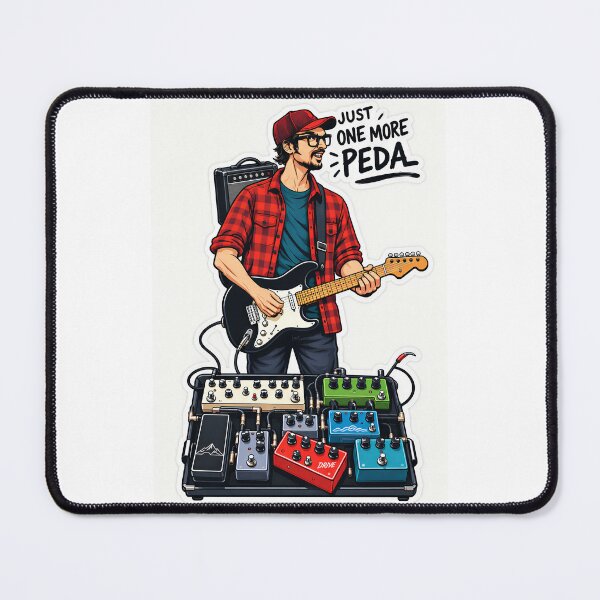 Item preview, Just One More Pedal – Funny Guitarist Pedalboard Design designed and sold by davitabros.