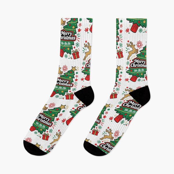 Item preview, Merry Christmas & Ho Ho Ho: Festive Tree Scene designed and sold by SugarCore.