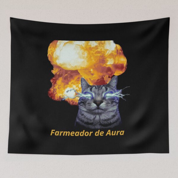 Item preview, Aura Farmer Exploding Laser Cat Meme designed and sold by Zyphero.