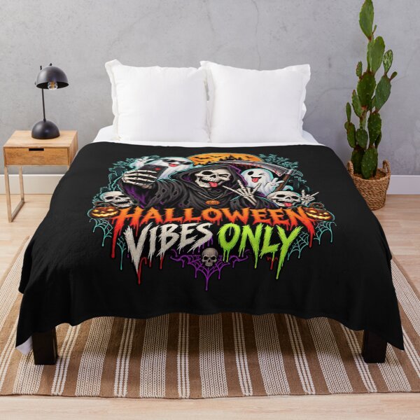 Item preview, Halloween Vibes, Halloween Vibes Only Grim Reaper Skeleton Spooky designed and sold by graphic-genie.
