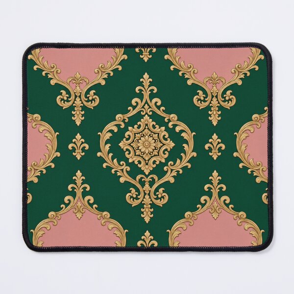 Item preview, Emerald Green & Dusk Pink Gold Baroque designed and sold by DesignsByPrnces.