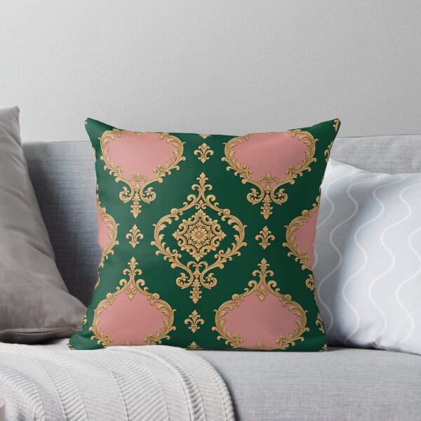 Item preview, Emerald Green & Dusk Pink Gold Baroque designed and sold by DesignsByPrnces.