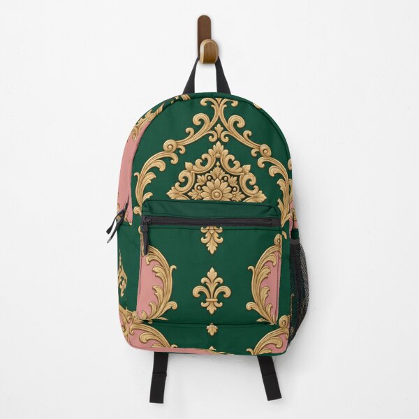 Item preview, Emerald Green & Dusk Pink Gold Baroque designed and sold by DesignsByPrnces.