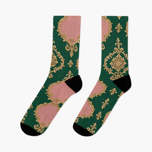 Item preview, Emerald Green & Dusk Pink Gold Baroque designed and sold by DesignsByPrnces.