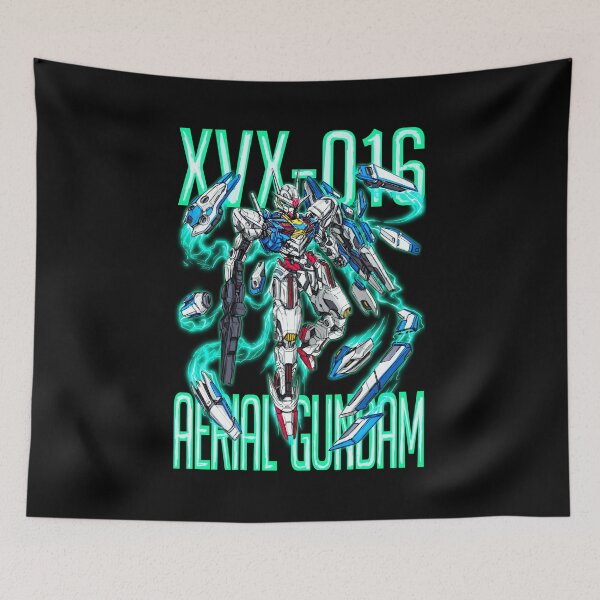 Item preview, XVX-016 Gundam Aerial The Witch from Mercury vector illustration digital art gunpla poster  designed and sold by sabartgunpla.
